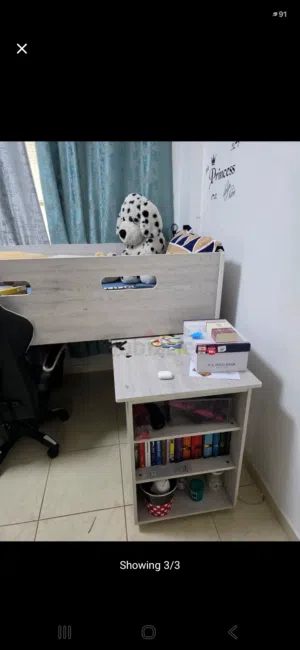 cot set with study tabel