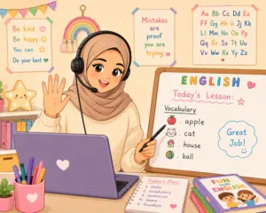 تدريس لغة إنجليزية للأطفال