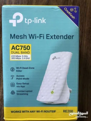 موسع نطاق الواي فاي TP-Link RE200 AC750