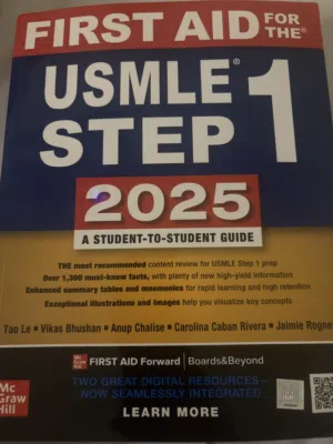 كتاب usmle step 1 نسخة 2025 غير مستعمل Usmle step 1 book 2025 edition ،Not used new