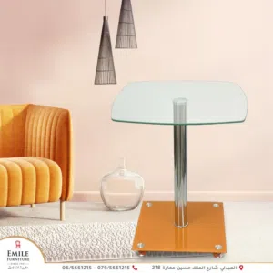 طربيزة جانبية وجه سيكوريت بقاعدة ملونة بألوان صيفية جميلة،مناسبة للمنازل والمكاتب وبأقل سعر في السوق