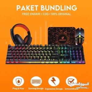 سماعه+كيبورد+وباد ماوس+ماوس