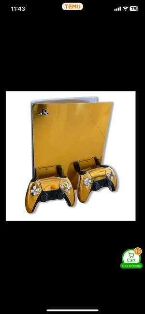 ps5, ps4, ps3 GOLD CHROME PLAITING / STICKER.