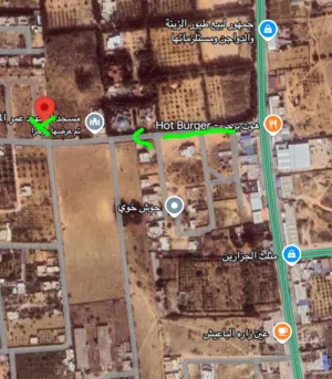 قطعة ارض للبيع شارع الرياحين