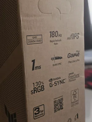 شاشة من Asus TUF GAMING 2K مستخدمة نضيييييفة