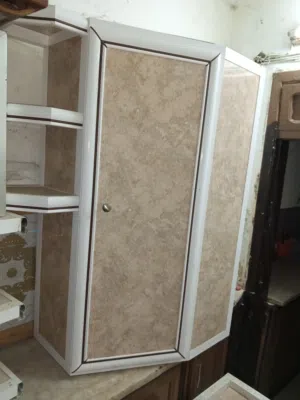 مطبخ المنيوم علوي وسفلي بدون رخام