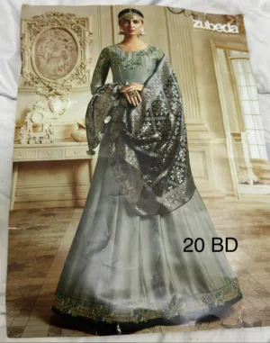 Beautiful Designer Party Wear Suits - Zubeda Gown & Sharara Dress
