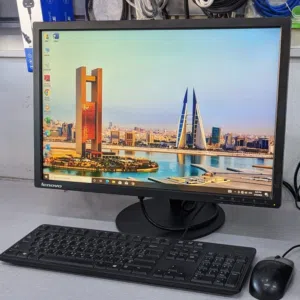 Lenovo 22"LED Monitor With HDMI Adapter & Power Cable Good Working Condition