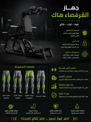 جهاز القرفصاء هاك (Hack Squat) الافضل في الأسواق