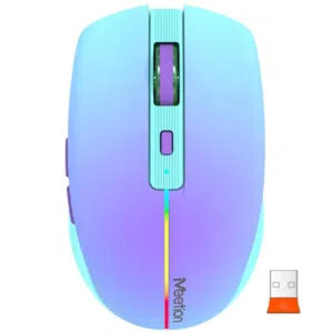 Meetion BTM002 2.4G Wireless & Bluetooth Dual Mode Mouse-Blue ماوس لاسلكي 2.4G وبلوتوث ثنائي الوضع