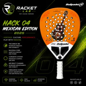 RACKET BULLPADEL HACK 04 MX 25 // مضرب بادل