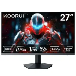 شاشات جيمنج KOORUI GN03 – 27 INCH FHD انش27 بمعدل تحديث 170Hz افضل شاشه جيمنج شامل توصيل