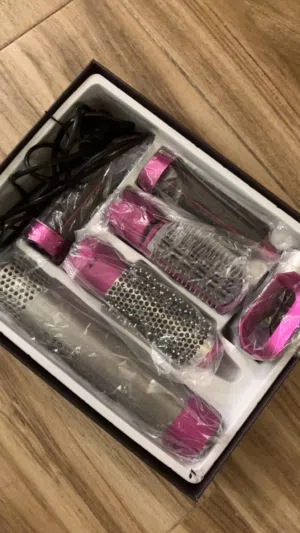 ENZO Professional: 5 Versatile Attachments (Easy Curling &Smoothing)