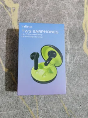 هذه سماعات أذن لا سلكية من نوع Infinix TWS Earphones.  جودة الصوت: توفر تقنية Hi-Fi للصوت.  الاتصال: