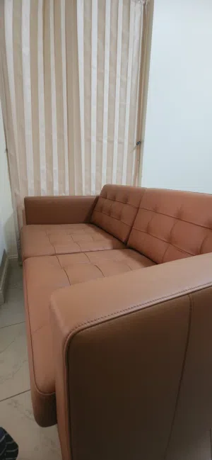 IKEA Sofa- 2 seat sofa landskrona- grann bomstad golden brown wood- completely new