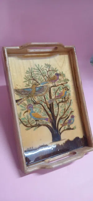 صنيه تقديم من الزان الطبيعى