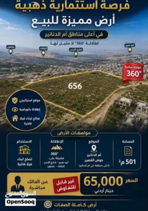 Mixed Use Land for Sale in Amman Umm A-Dananir