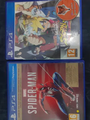 قرصين بلي 4 سبايدر مان و naruto storm 4 و نظيفات و بيهم مجال