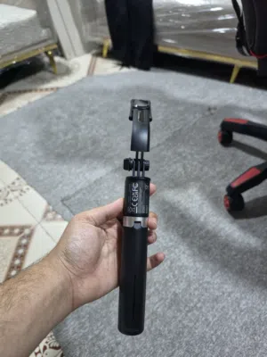 tripod حامل الهاتف عصا سیلفي ستاند للصور 115cm طويل يعمل مثل ستابلايزر