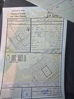 Residential Land for Sale in Al Batinah Rustaq