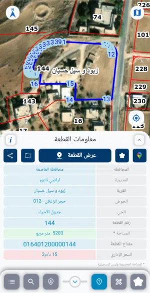 Residential Land for Sale in Amman Naour