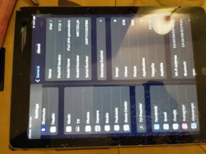 iPad 6th Generation للبيع  الحالة: مستعمل   فيه كسر بالشاشة (موضح بالصور)   يعمل بشكل طبيعي   النظام
