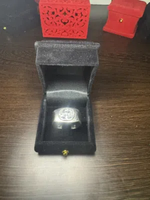 Men’s Silver Ring 13.84g - Sparkling Stone  Monthly Installments