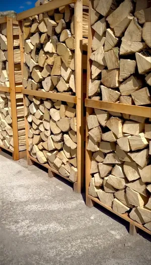 حطب بلوط اوكراني ناشف 100% 100