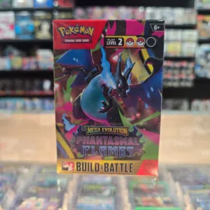 علبة Pokémon TCG: Mega Evolution Phantasmal Flames Build & Battle Box