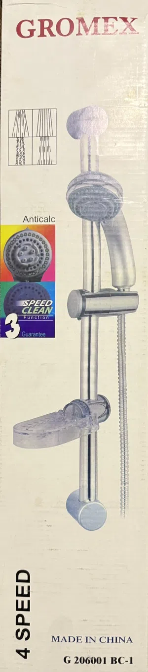 GROMEX / 4 - Speed  Shower Set  AntiCalc