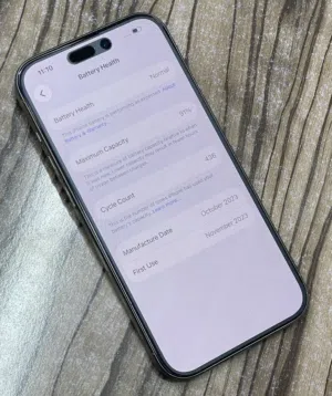 iPhone 15 pro 256gb battery 91 everything ok