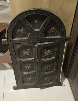 Arabic door/window with camels. 72cm high. BD10