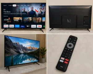 TCL 55-inch 4K UHD Google TV in excellent condition.