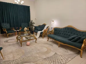 بيع طقم اثاث زان الون أخضر عشبي