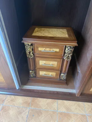 غرفة نوم تفصيل ثقيل خشب زان