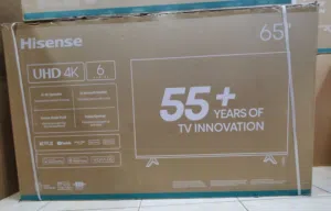 شاشة هايسنس 65 بوصة اسمارت فوركي الموديل الحديث بسعر 555$ 65A62QS