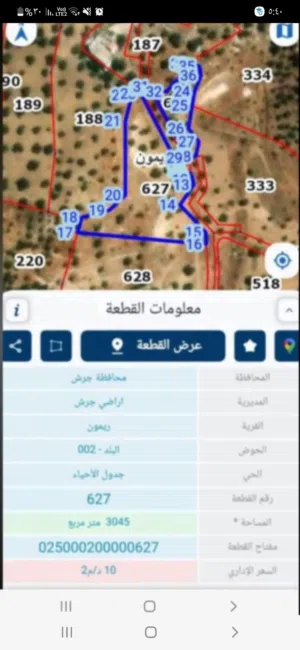 Farm Land for Sale in Jerash Other