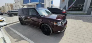 FORD FLEX BLACK EDITION 2018 سيارة مميزة جداً بلونين أصليين كرزي وأسود قطعت فقط 75 ميل