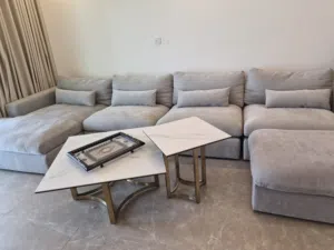 Almost new sectional and coffee tables