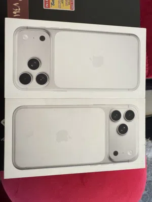 Iphone 17 pro max 256 gb silver color ايفون 17 برو ماكس 256 جيجا لون فضي