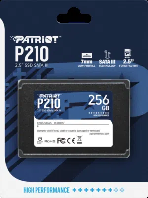 هارد دسك اس اس دي داخلي سريع 256GB PATRIOT P210 15X SPEED DESKTOP - LAPTOP GAMING SSD