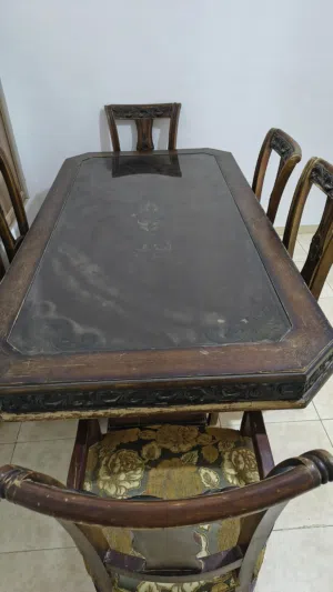 طقم كنب تفصيل مع طاوله سفره حفر تفصيل