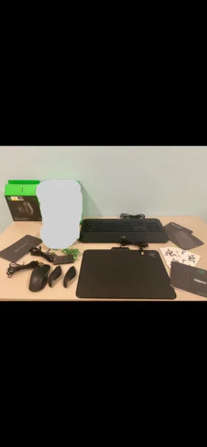 للبيع كيبورد ريزر مع ماوس ريزر مع ماوس باد ريزر Razer death stalker