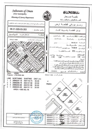 Residential Land for Sale in Al Batinah Sohar
