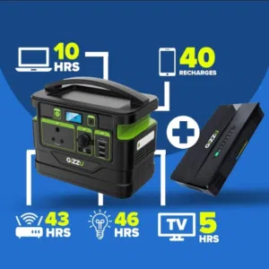GIZZU 518Wh Power Station 500W بطارية .متنقلة قوية