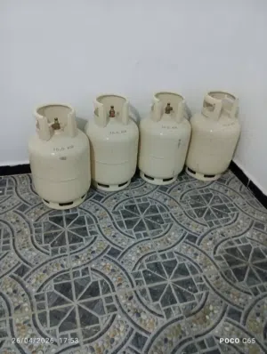 أسطوانات غاز طهي ( جديد ) لون ابيض