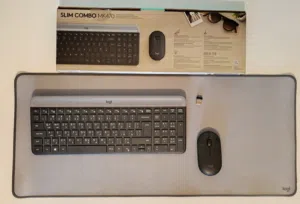 طقم كيبورد وماوس وايرلس لوجيتك الأصلي MK470 + ماوس باد Logitech Studio Series