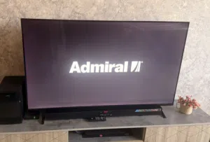 Admiral tv with jvc sound bar