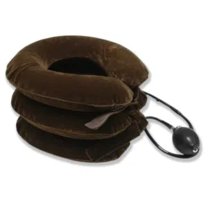 وسادة جهاز طوق الرقبة لعلاج آلام الرقبة والكتف المزمنة، وسادة دعم قابلة للنفخ وقابلة للتعديل