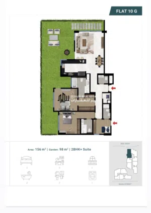 2 BHK DIRECT SEA VIEW WITHN FLEXIBLE PAYMENT PLAN ALMOUJ MUSCAT “ Free Hold “